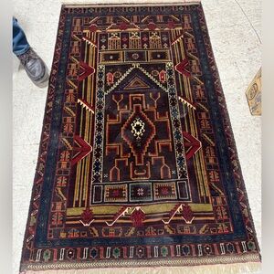 COPY - HANDMADE Traditional Area Rug BELOSH 3” x 5” 100% Wool